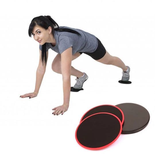 Fitness Disc, Sliding Fitness Core Sliders 2Pcs Exercise Sliding Gliding  Disc Fitness Core Slider Sports Full Body Workout 