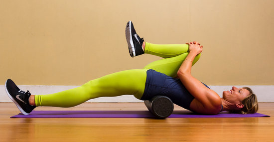 psoas stretch with a roller