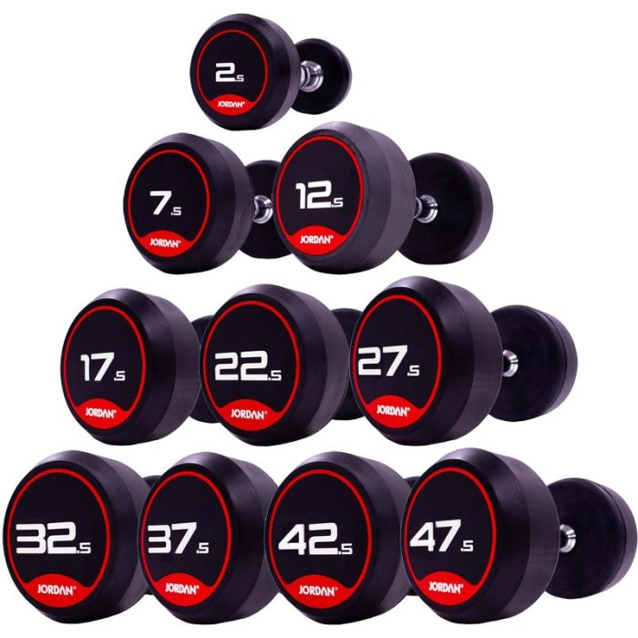 JORDAN CLASSIC RUBBER DUMBBELLS